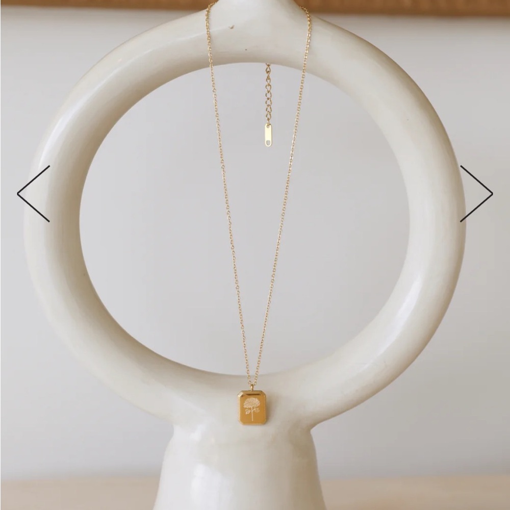 18K Gold Plated Tree Of Youth Necklace